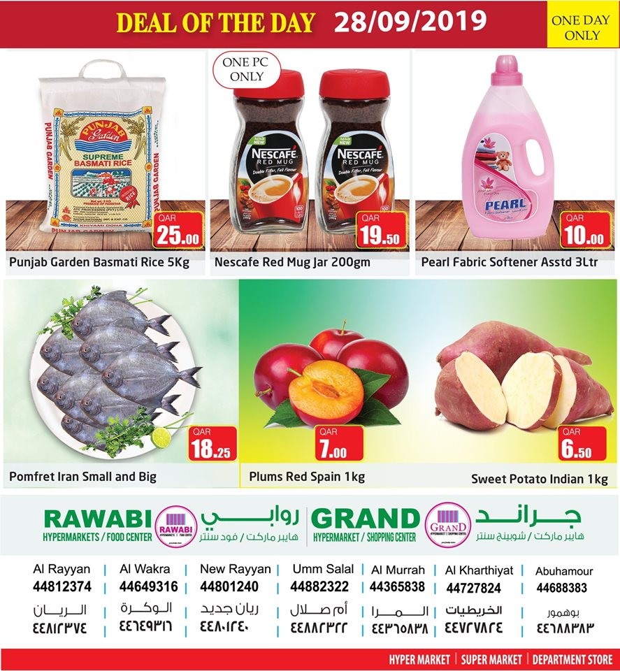 Rawabi Hypermarket Deal Of The Day 28 September