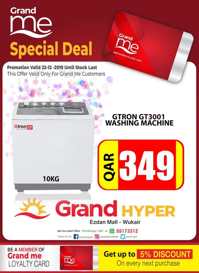 Grand Express Special Washing Machine Offer