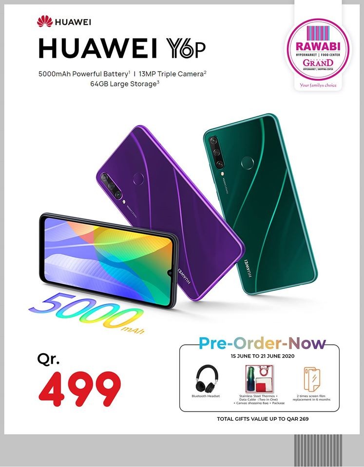 Rawabi Hypermarket Huawei Y6P Pre-Order Now