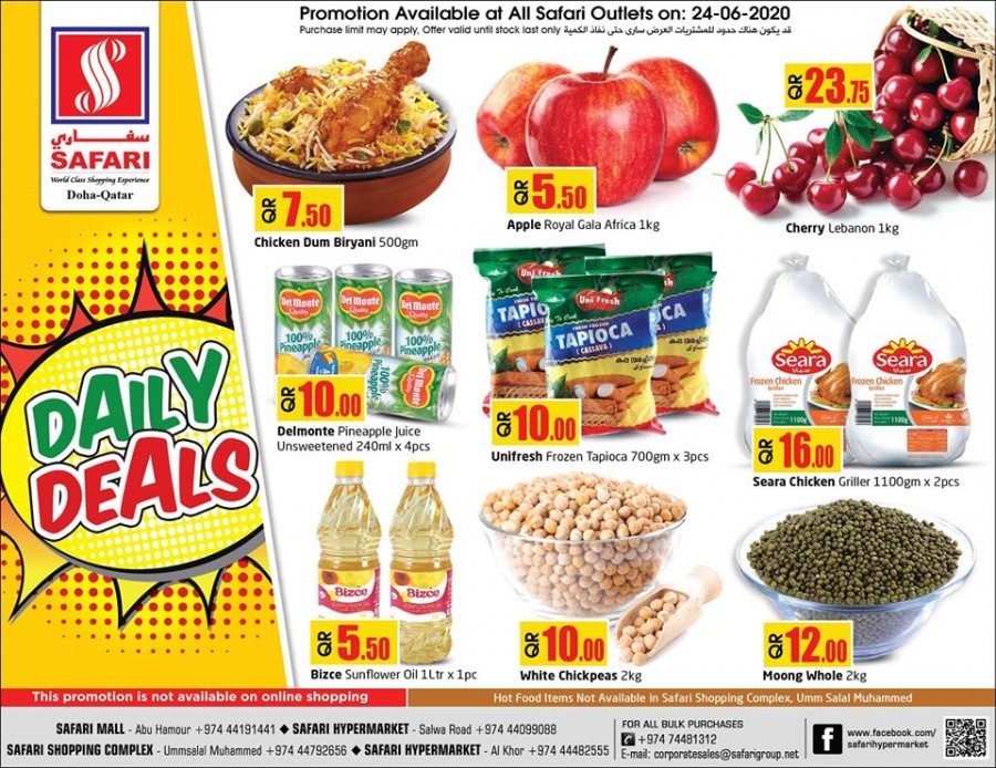 Safari Hypermarket Daily Deals 24 June 2020