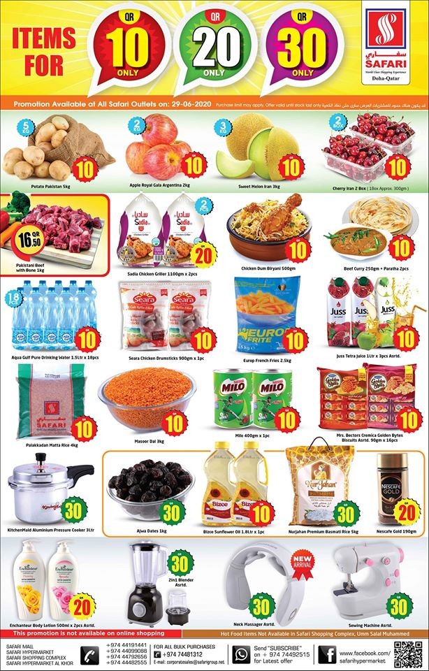 Safari Hypermarket Daily Deals 29 June 2020