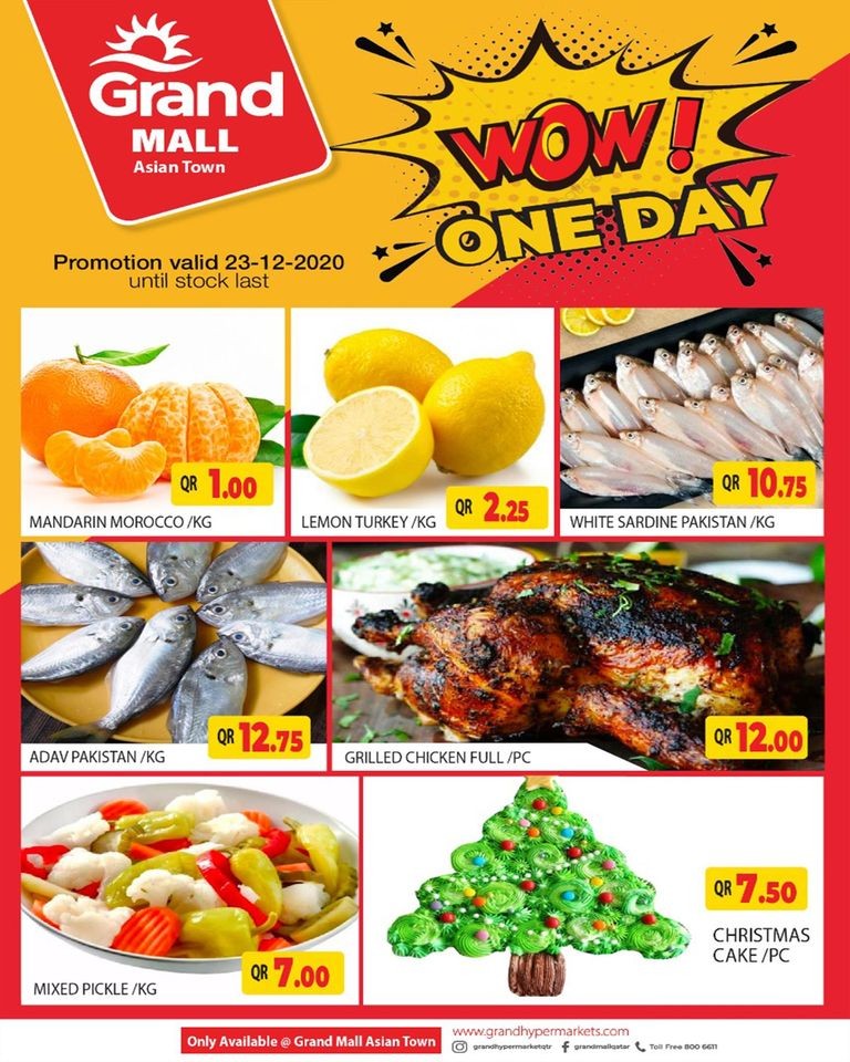 Grand Mall Asian Town Offers 23 December 2020