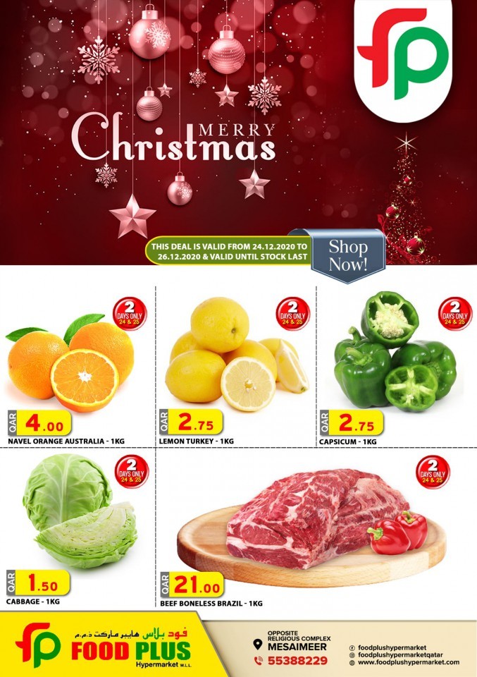 Food Plus Hypermarket Christmas Offers