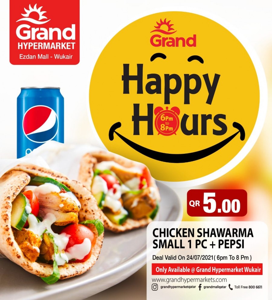 Grand Ezdan Mall Happy Hours