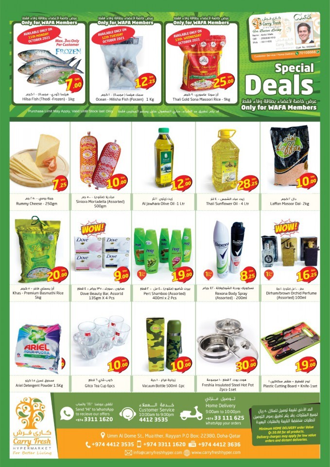 Carry Fresh Weekend Special Deals