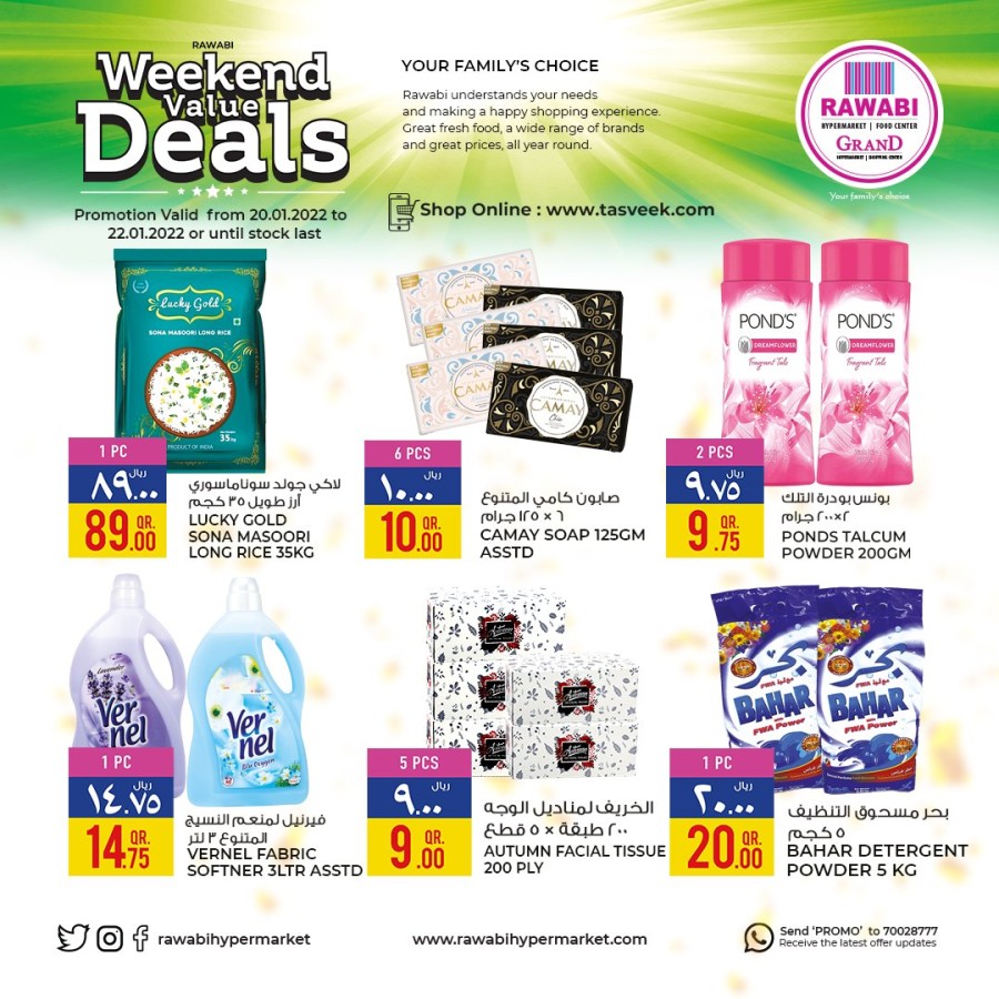 Rawabi Weekend Value Deals 20-22 January