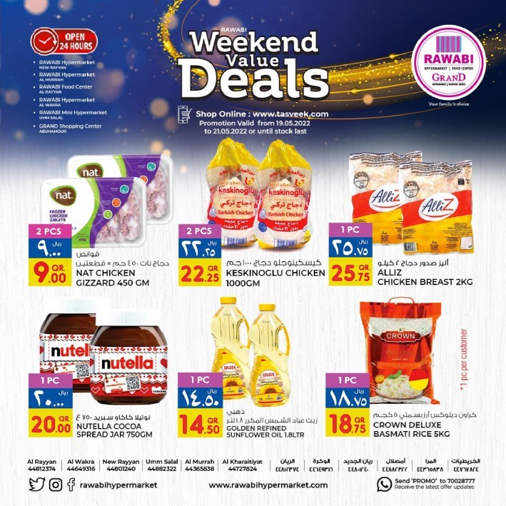Rawabi Weekend Value Deals 19-21 May