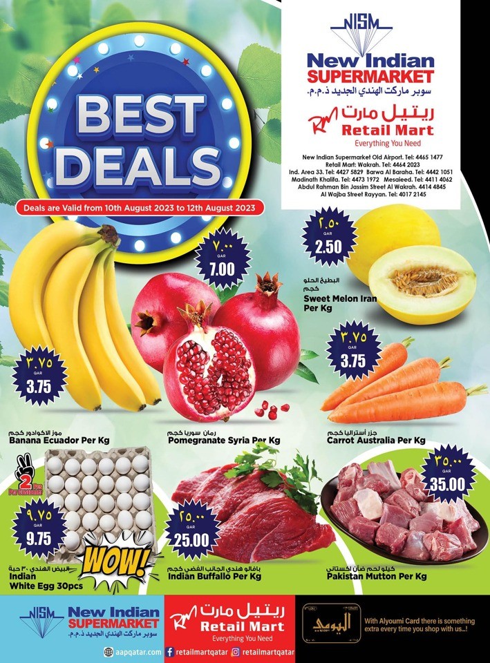 Best Deals 10-12 August