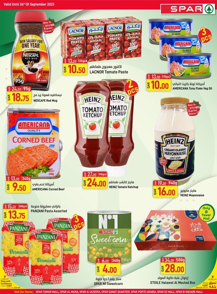 Spar Roll Back Deals