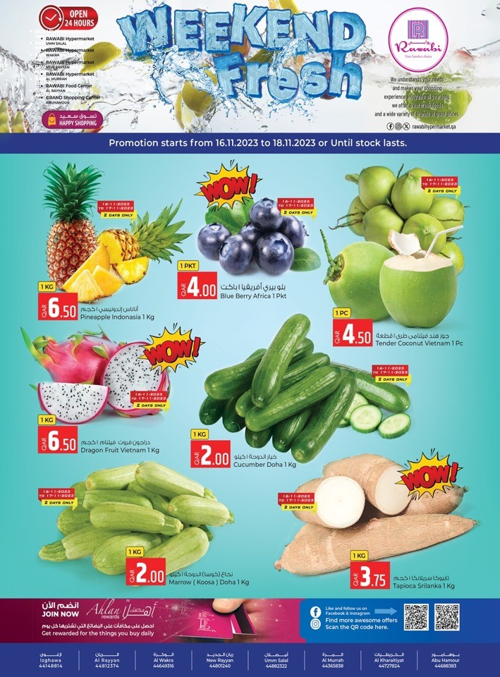Weekend Fresh 16-18 November 2023