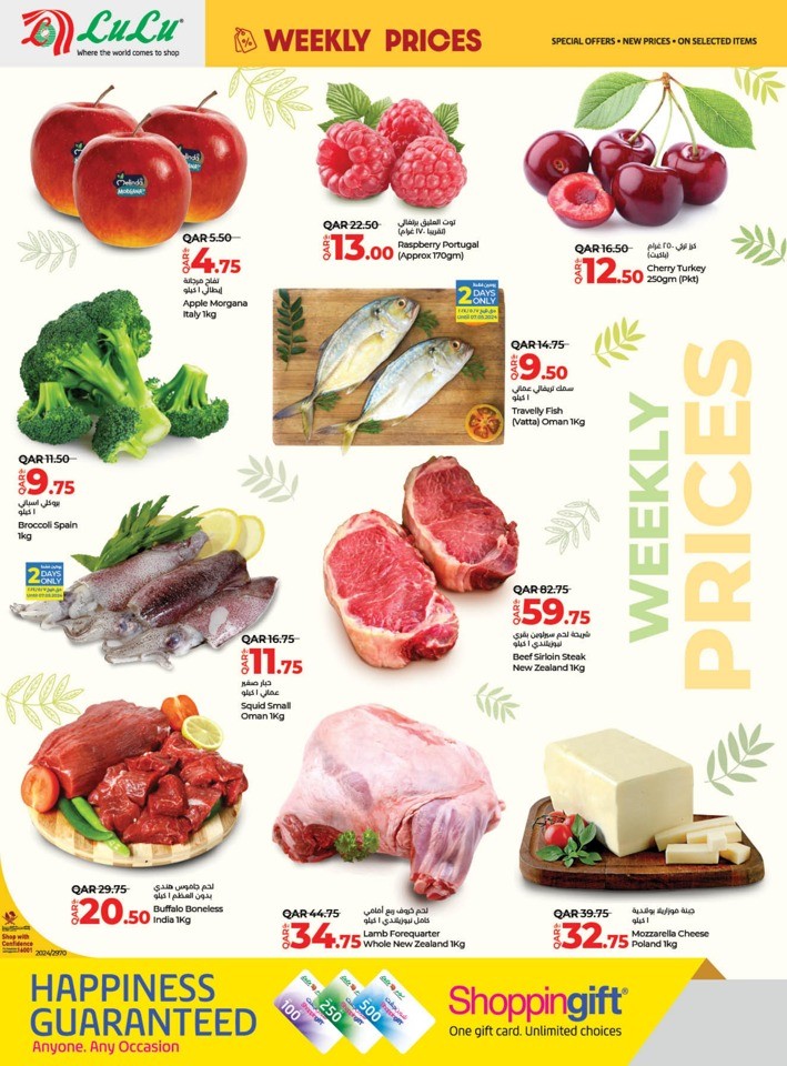 Weekly Prices 6-8 May 2024