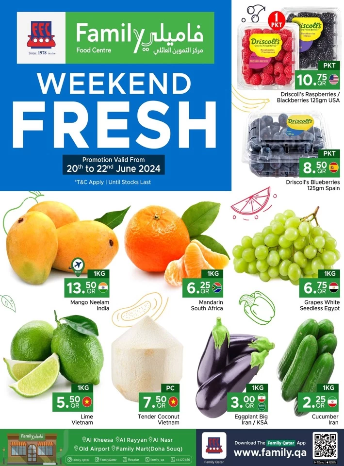 Weekend Fresh 20-22 June 2024