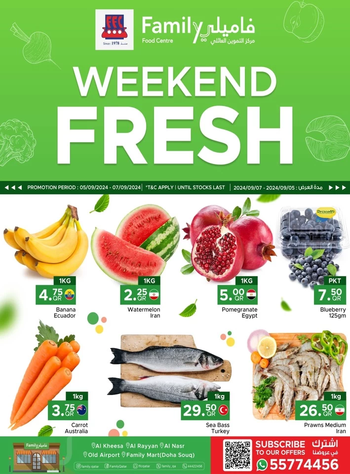 Weekend Fresh 5-7 September 2024