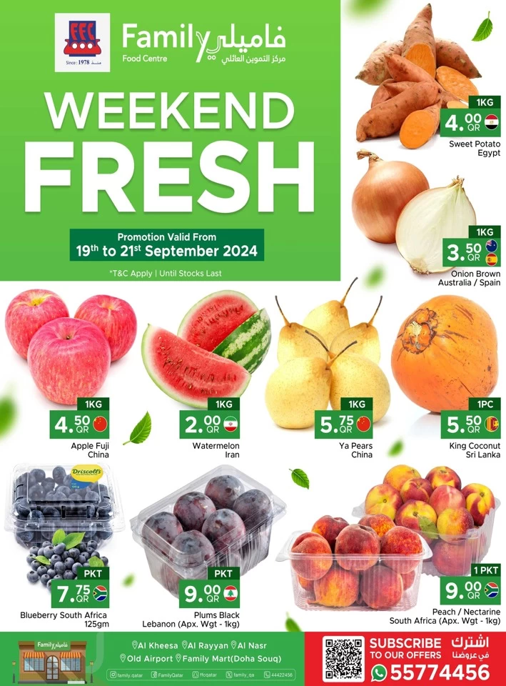 Weekend Fresh 19-21 September 2024