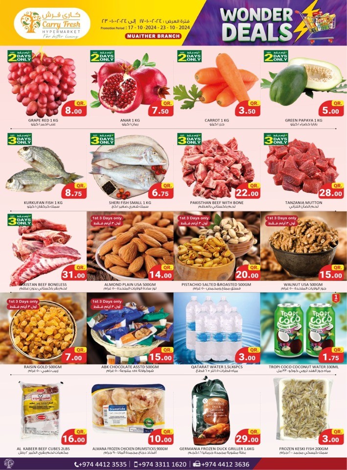 Carry Fresh Wonder Deals