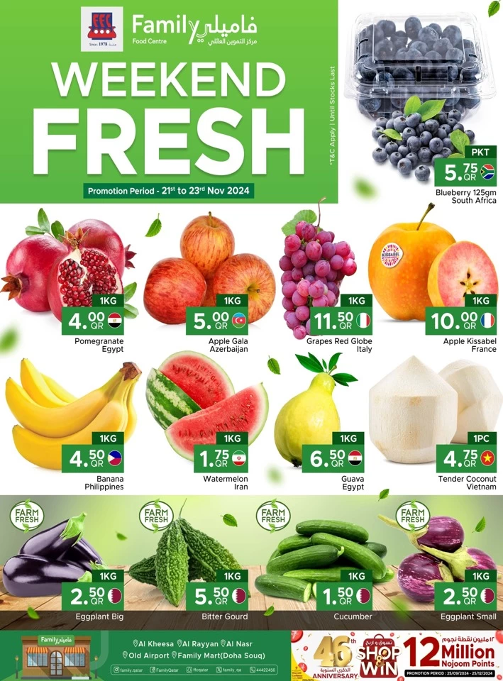 Weekend Fresh 21-23 November 2024