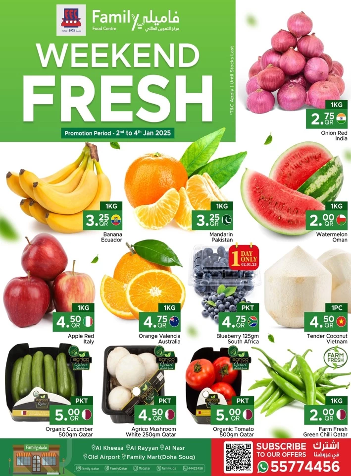 Weekend Fresh 2-4 January 2025