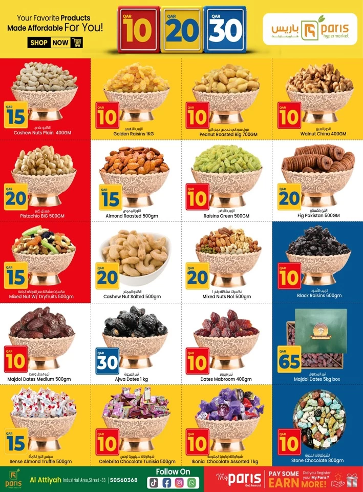 Paris Hypermarket 10,20,30 Sale