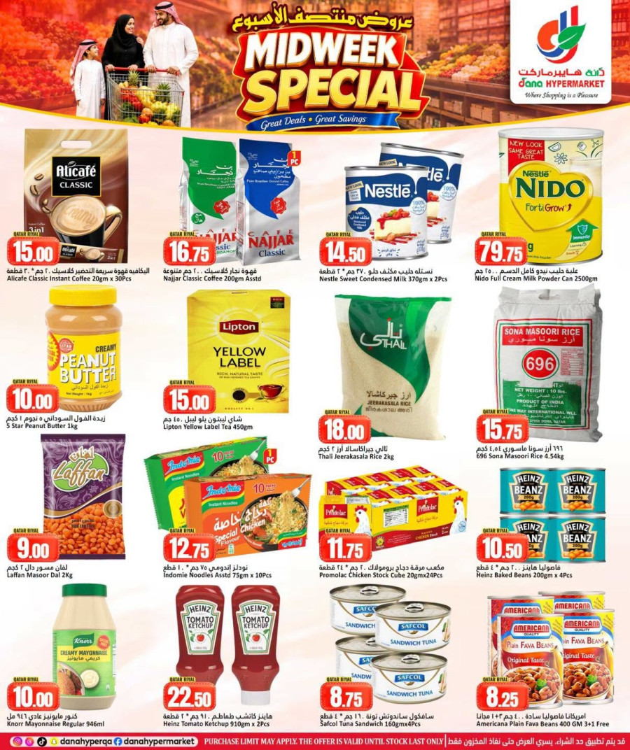 Dana Midweek Specials Offer