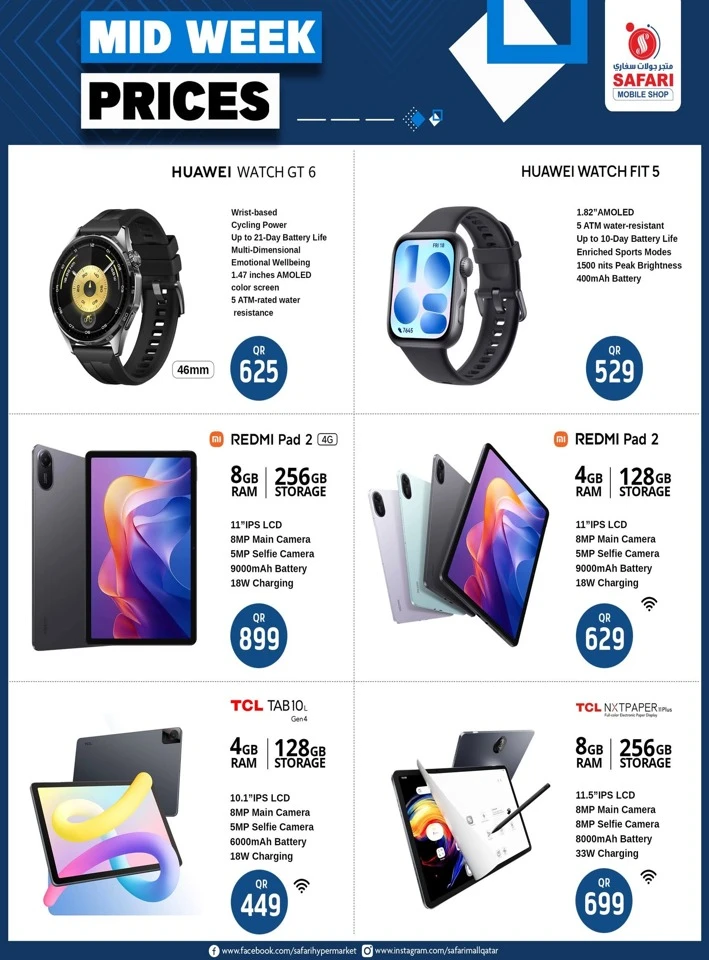 Mid Week Prices Deal