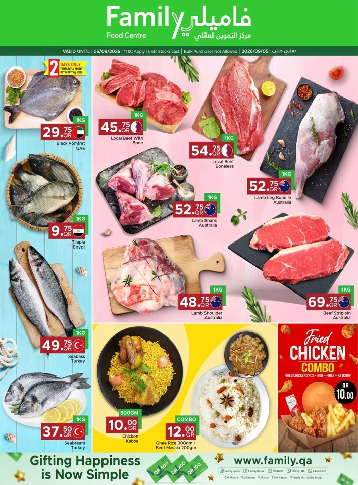 Family Food Centre Weekend Deal
