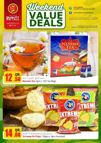 Weekend Value Deals at Quality Retail