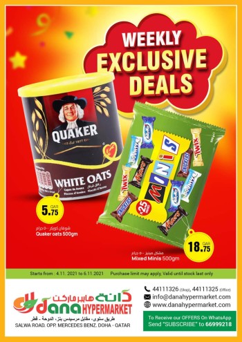 Dana Weekly Exclusive Promotions